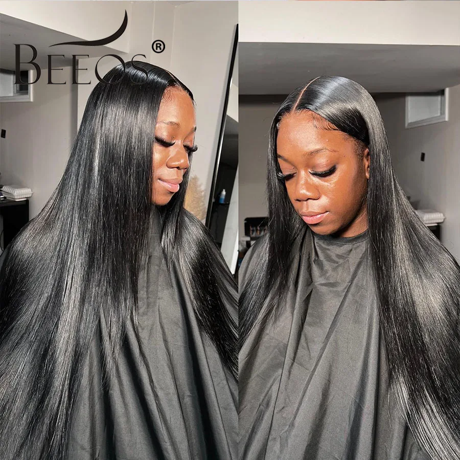 9x6 Ultra Fitted Glueless Wig Human Hair 250% Real HD Lace Lace Frontal Wig Straight Brazilian