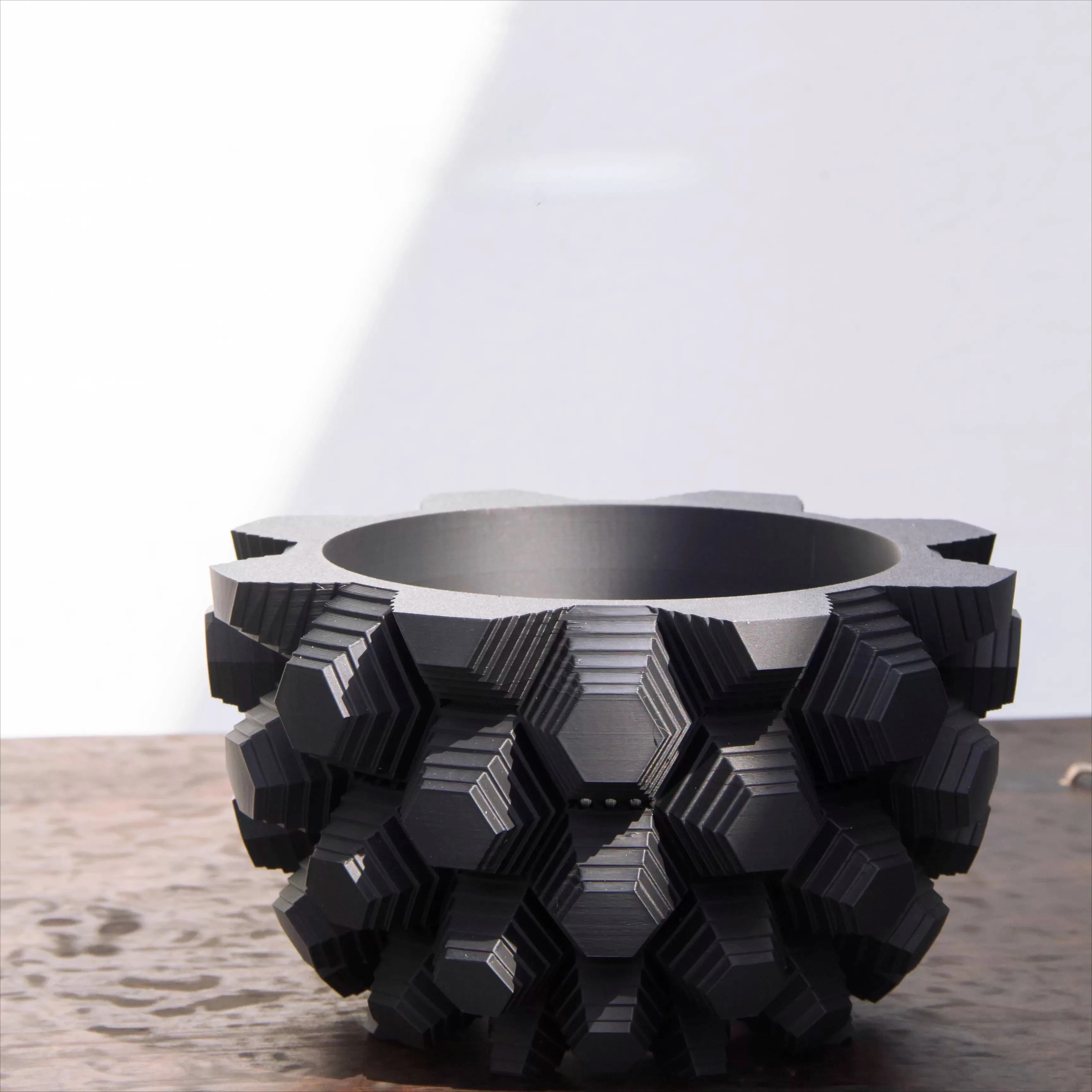 Black Rubber Plant Pot for Caudex | Breathable Planter for Dioscorea, Agave & Succulents