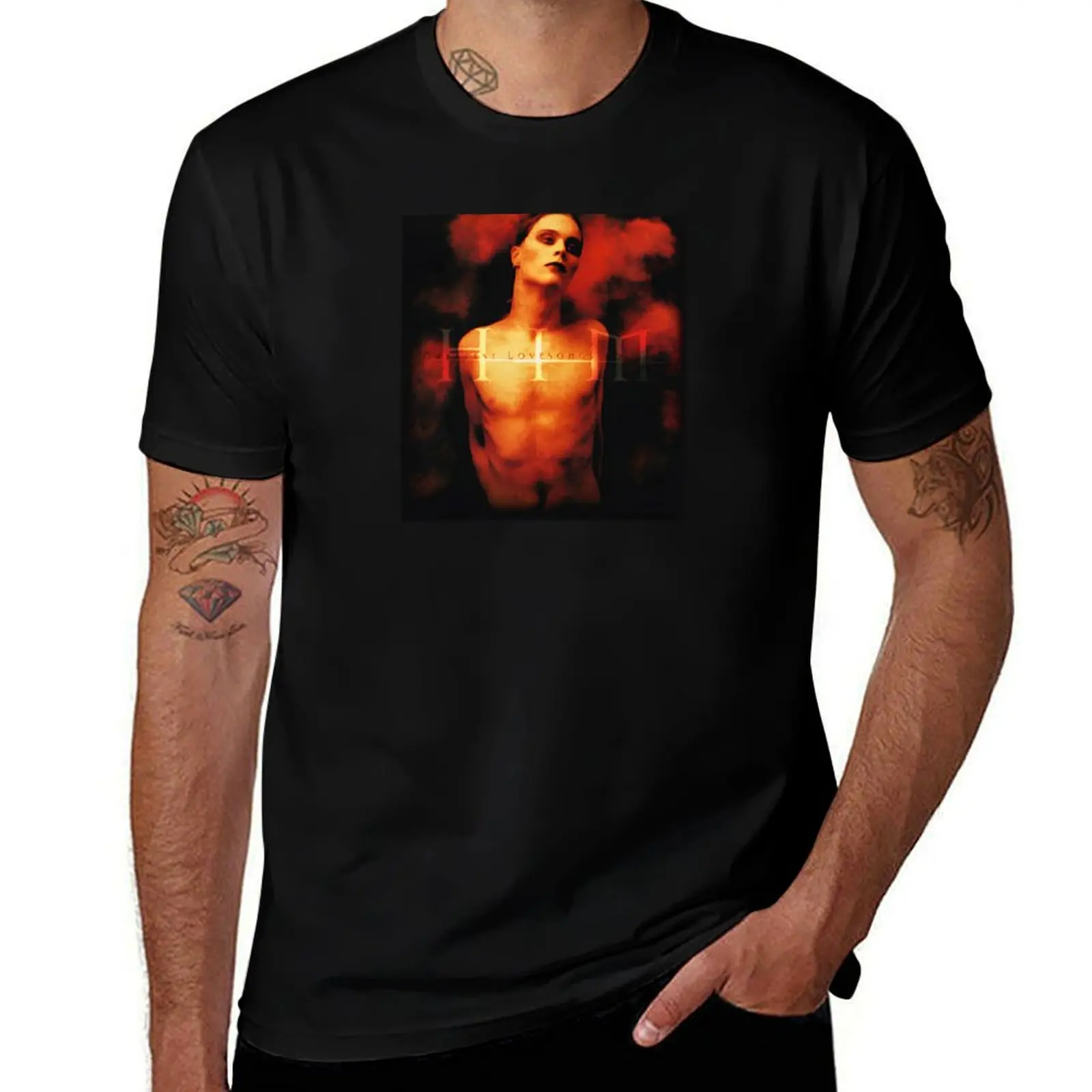 

heart music T-Shirt blacks luxury designer anime t shirts vintage anime shirt oversized t shirt men