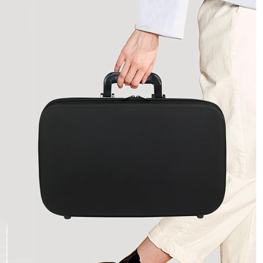 حقيبة إكسسوارات الحلاق لمستلزمات قص الشعر للرجال، صندوق تشذيب الشعر المحمول، حامل تخزين المقص، منظم لقص الشعر #4