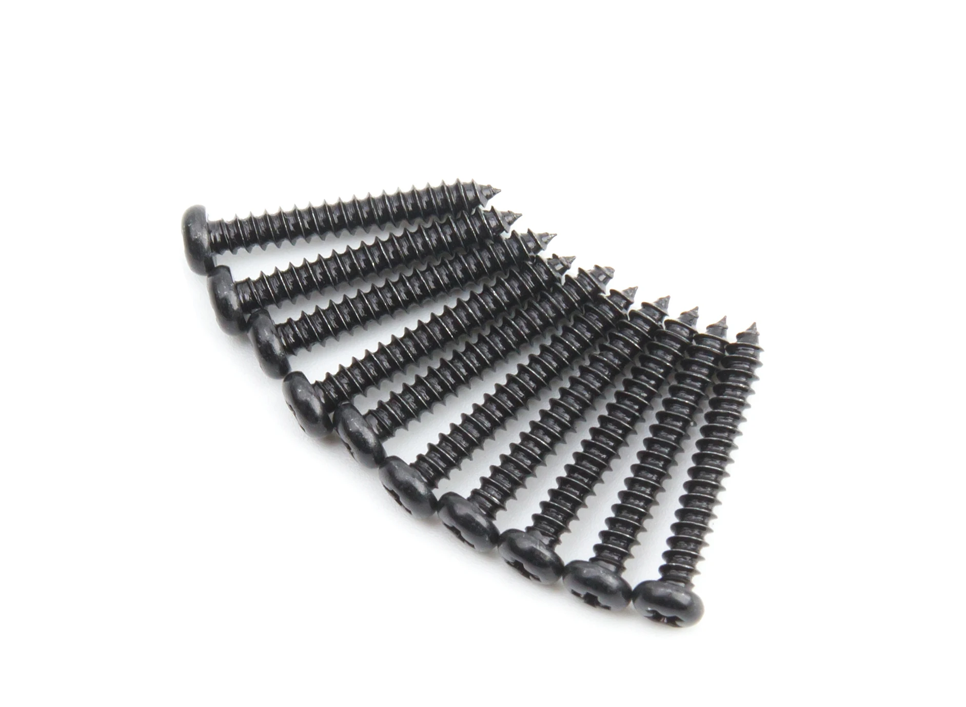 Screw Button Head Phillips M2.5x18mm Self Tapping Steel Black (10pcs)