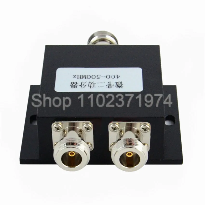 Two Way Mobile Antenna Power Splitter N/F Plug Amateur Radio Repeater Station 400-500MHz UHF Microstrip Powers Divider Tools