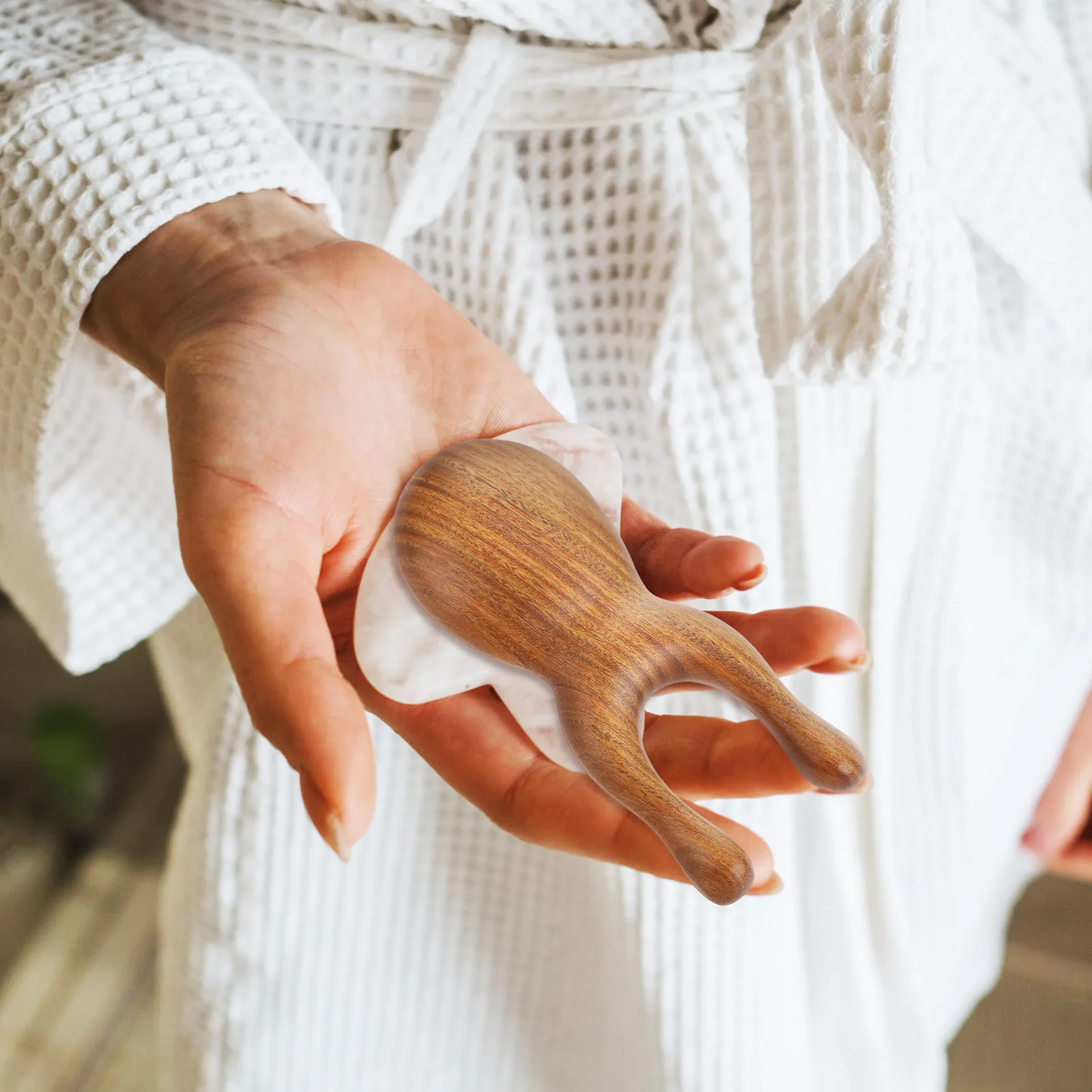 

Scalp Massager Wooden Head Massager Portable Hair Care Tool Natural Verawood Massage Comb For Head Neck Back Face