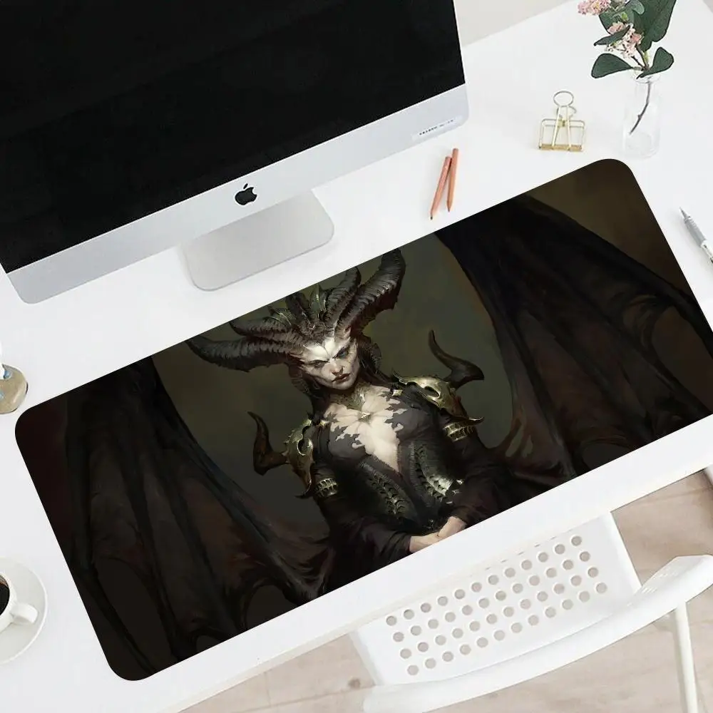 D-Diablo 4 Mouse Pad Pc Gamer Computer Table Xxl Mouse Pad accessori da gioco tappetino per mouse tappetino da scrivania tastiera Mousepad Cabinet Large