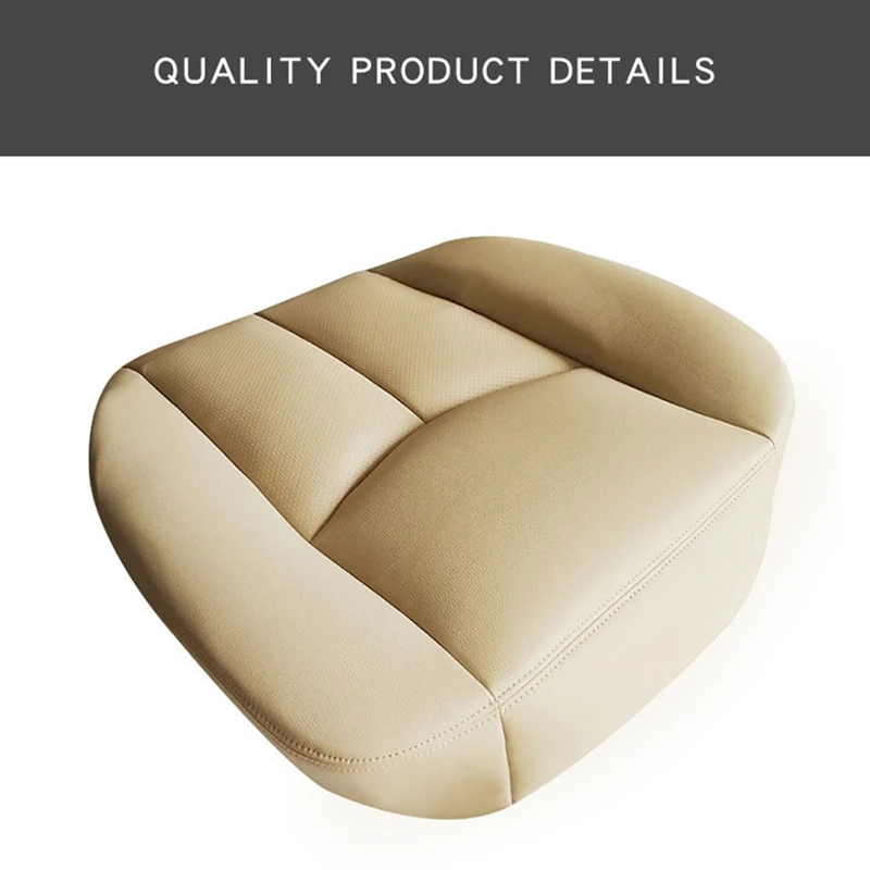 Car Front Driver Side PU Leather Seat Cushion Bottom Seat Cover For Cadillac Escalade 2003-2006