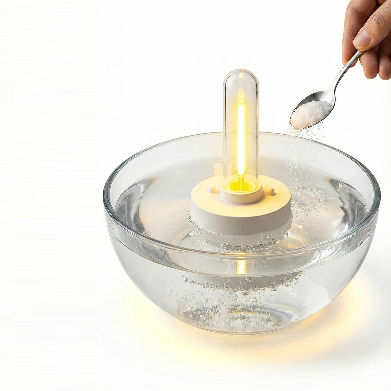 

ABS Boys Girls 5+ Salt Water Lamp Battery-Free Floating LED Light Aesthetic No Flame Camping Lantern for Indoor Home Learning
