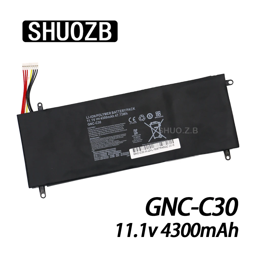 New GNC-C30 Laptop Battery For GIGABYTE U2442 U24F P34G U2442N U2442S U2442V U24 U24T U2442T V1 V2 11.1V 4300mAh 47.73Wh SHUOZB