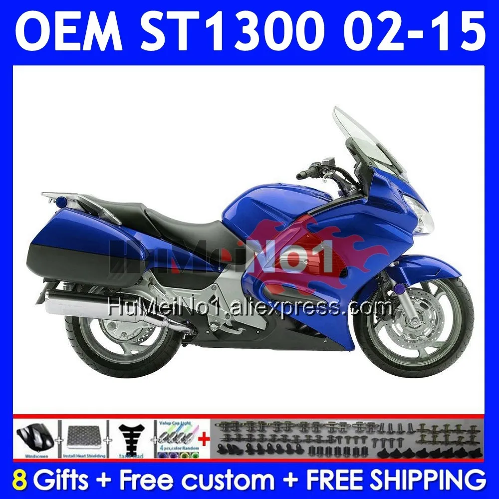 STX1300 For HONDA ST-1300 ST 1300 CC 02 03 04 05 Glossy Blue 06 07 08 72No.16 ST1300 2009 2010 2011 2012 2013 2014 2015 Fairing