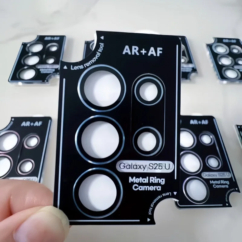 زجاج عدسة معدني لهاتف سامسونج جالاكسي S25 Ultra S23 Plus S25+ واقي عدسة مجهز بمحدد لغطاء عدسة الكاميرا S24Ultra #3