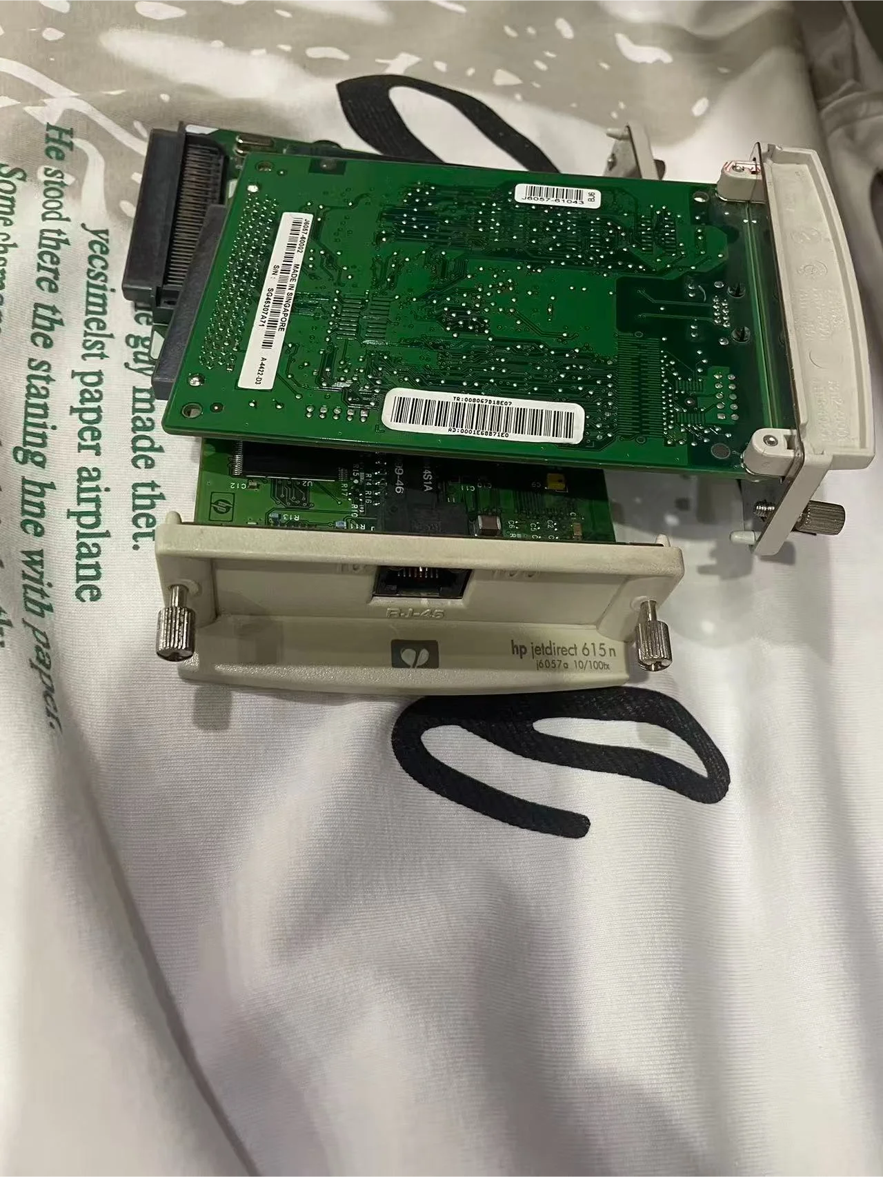 بطاقة شبكة خادم الطباعة الداخلي Ethernet J6057A 10/100tx لبطاقة شبكة HP 500 510 hp 615N وطابعة DesignJet Plotter #1