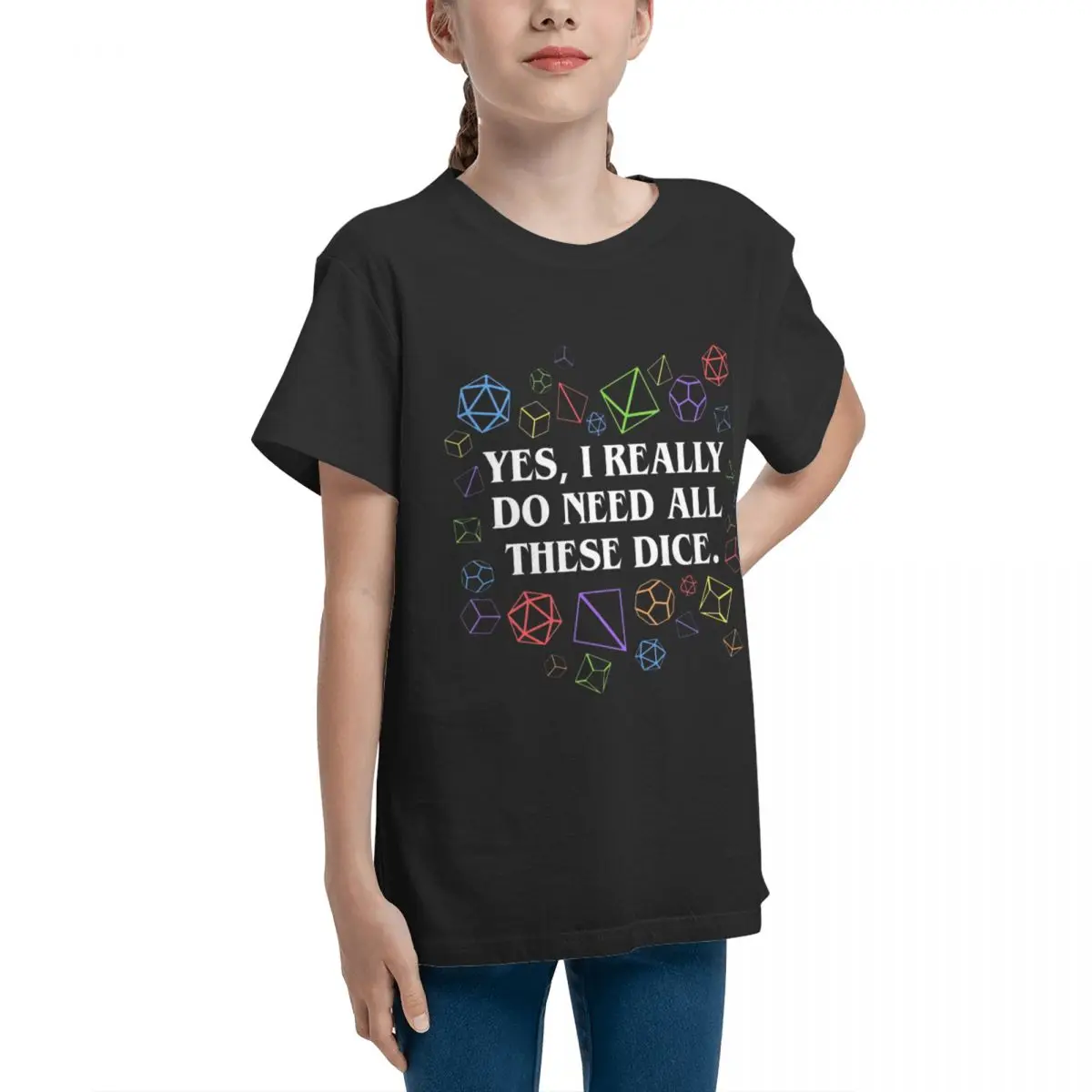 Yes I Really Do Need All These Dice Tableto Vintage T-shirts Creative Humor Graphic Activity competition Fresh Teenagers T-Shirt