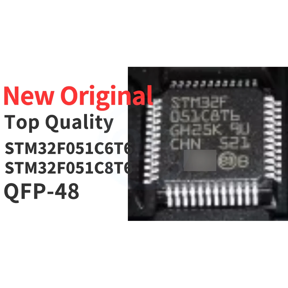 (1 pieza) STM32F051C6T6 STM32F051C8T6 QFP-48 nuevo Original