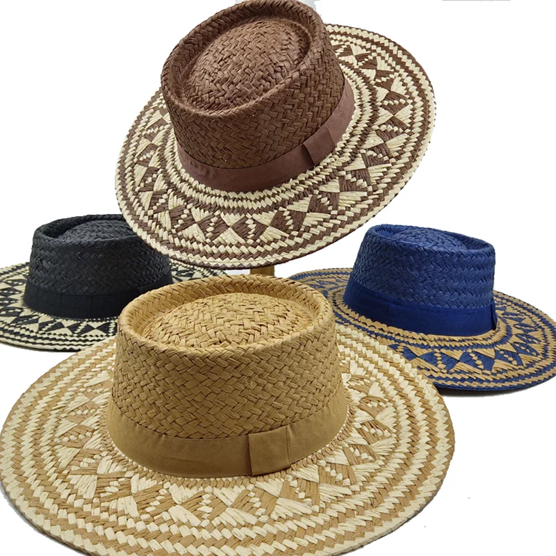 

Pork Pie Straw Hat Spring/Summer Hat Men's and Women's Hat New Outdoor Sunshade and Leisure Versatile Beach Hat Beach Hat 2024