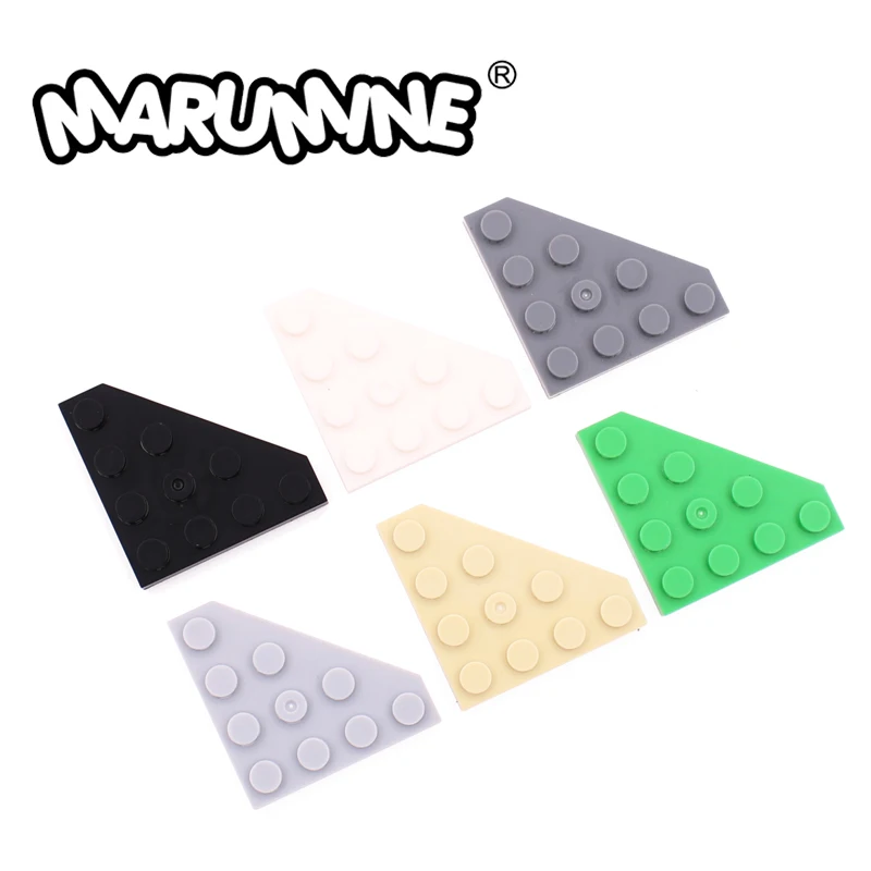 

Marumine 30503 Wedge Plate 4x4 Cut Corner MOC Bricks Accessories Modify Baseplate 60PCS DIY Building Blocks Construction Parts