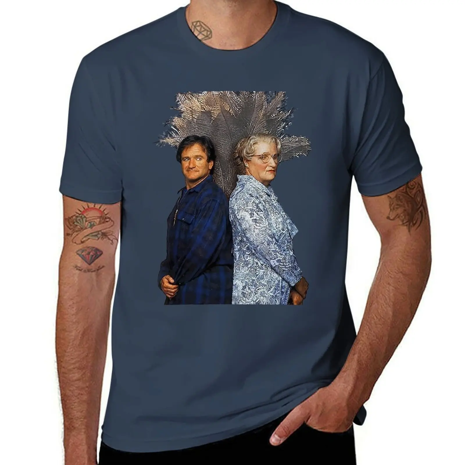 

Robin Williams Mrs Doubtfire Funny Poster T-Shirt t shirt man cotton g man t shirts for men T-Shirt
