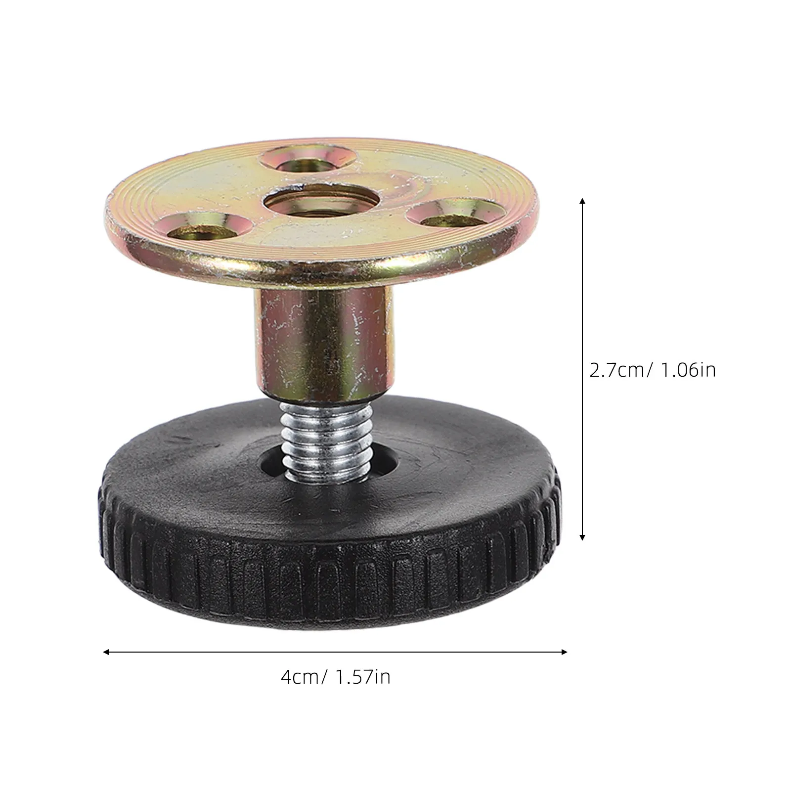 8Pcs Furniture Metal Legs Riser Adjustable Bed Frame Stabilizer Anti-Shake Headboard Wall Protector Bedside Fixer Table Leg Pads