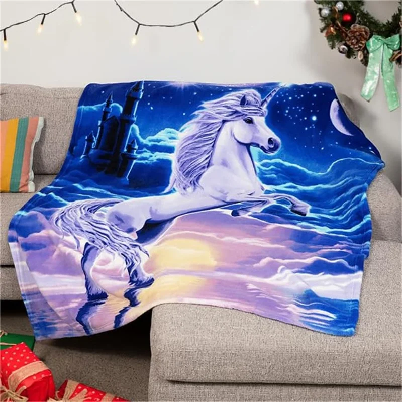 Your Picture Blanket Cover Coral Fleece Plush Customized DIY Print on Demand Dropshipping Warm Throw Blanket for Bedspread