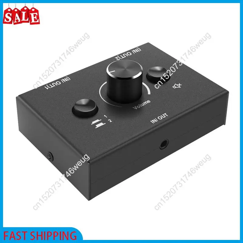 

XFDZ-3,5 мм, 2 входа, 1 выход/1 вход, 2 выхода, аудиопереключатель, аудиоразветвитель, переключатель аудиопереключателя, кнопка отключения звука одной кнопкой