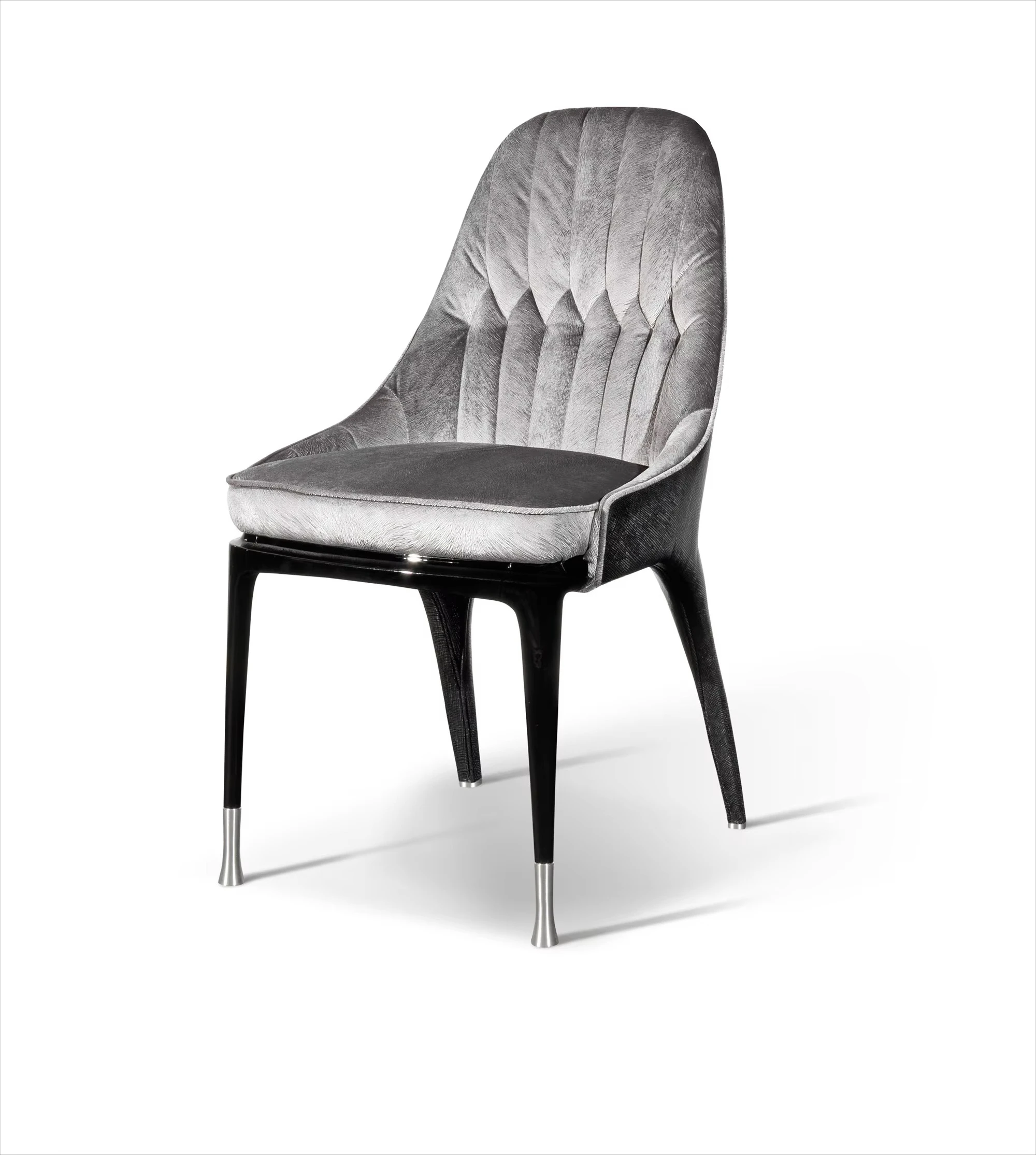 Moderne Designer Kreative Edelstahl Schwarz Samt Wohnzimmer Esszimmers Tühle Luxus Restaurant Möbel Für Home Office