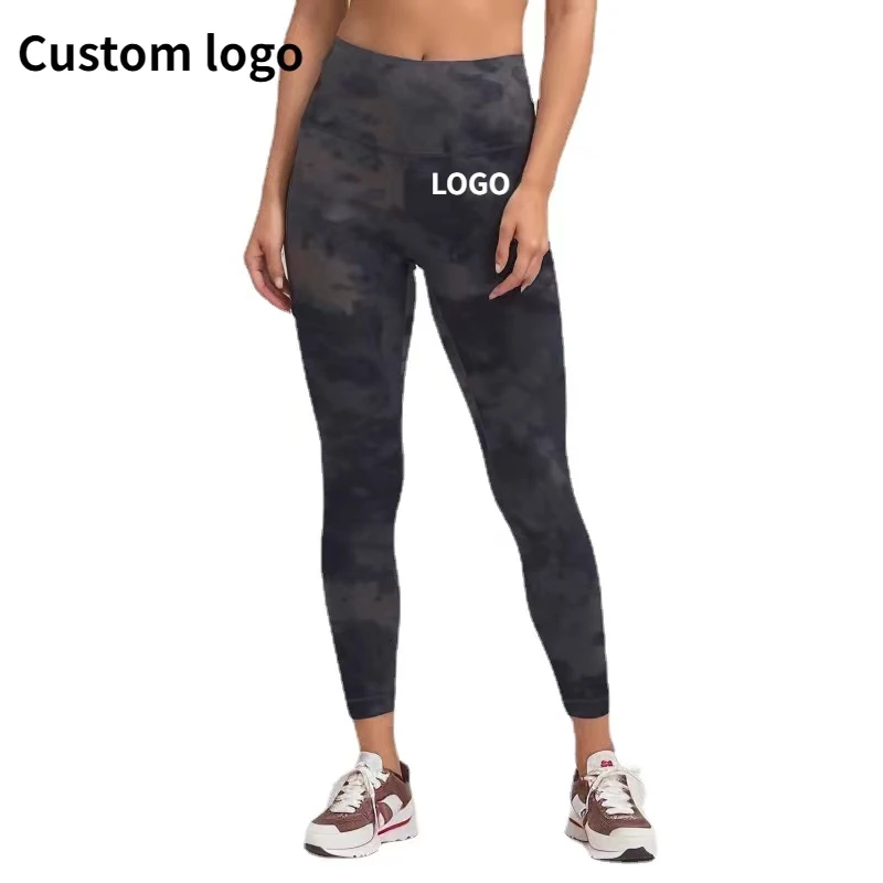 women's Tie Dye Print Seamless Sports Short High Waist Tight Gym Leggings Squat Proof Tummy Control Workout Running Shorts