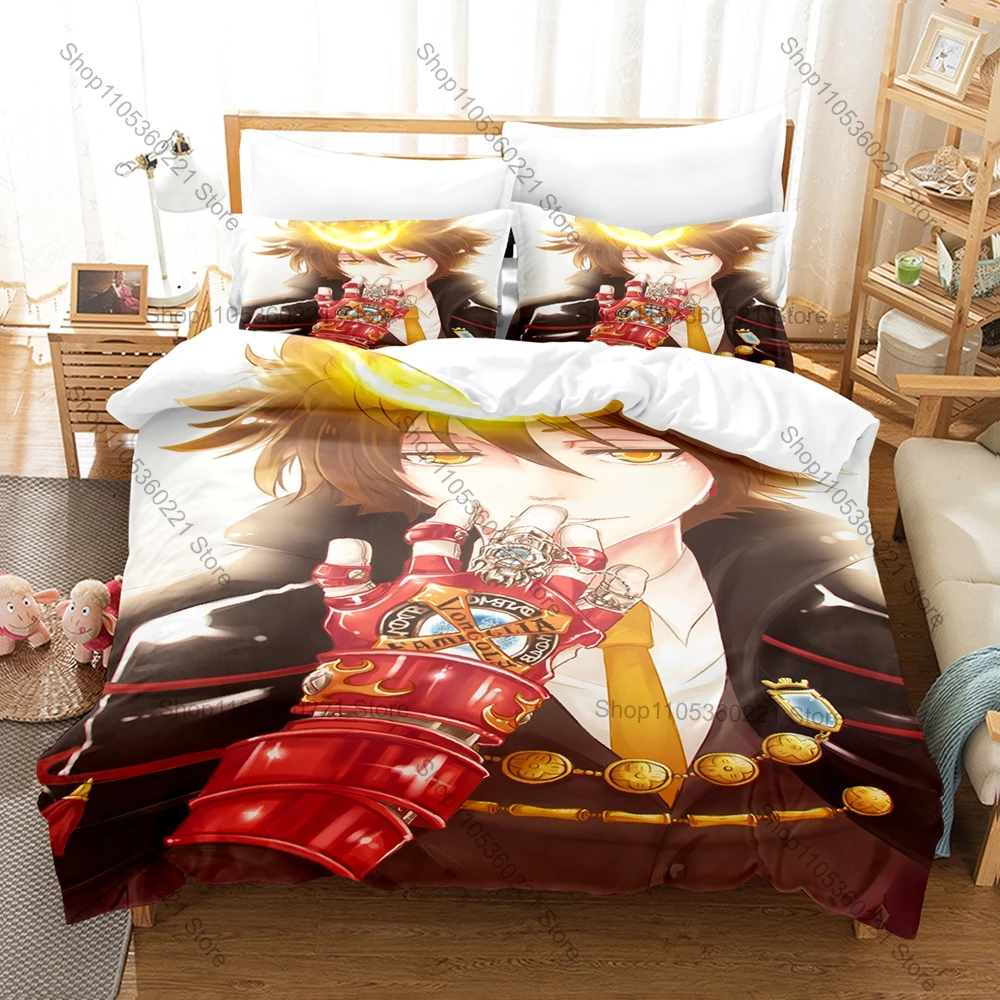 Cool Anime Bedding Set 3Pcs Vongola Decimo Cool Design Stylish Bedroom Ornament Gift