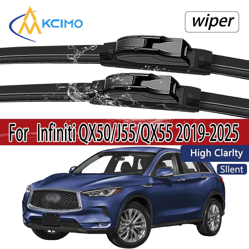 Für Infiniti QX50/J55/QX55 2019-2025 Frontscheibenwischerblätter 2 Stück Windschutzscheiben-Fenster-Zubehör