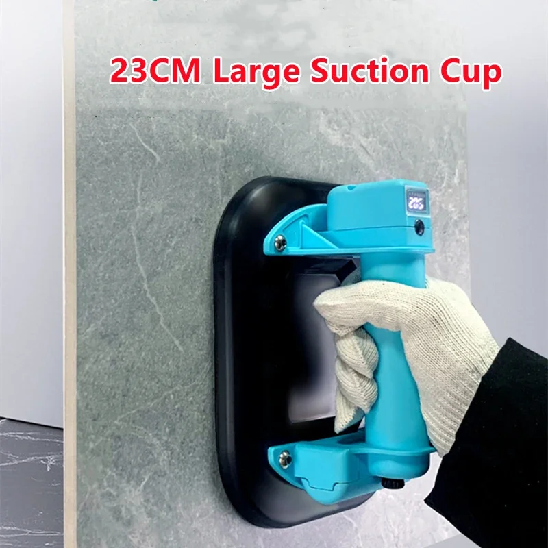 200KG Load Industrial Grade Electric Vacuum Suction Cup Heavy Duty Vacuum Lifter for Granite Tile Glass Wood Stone 5000mAh Batte