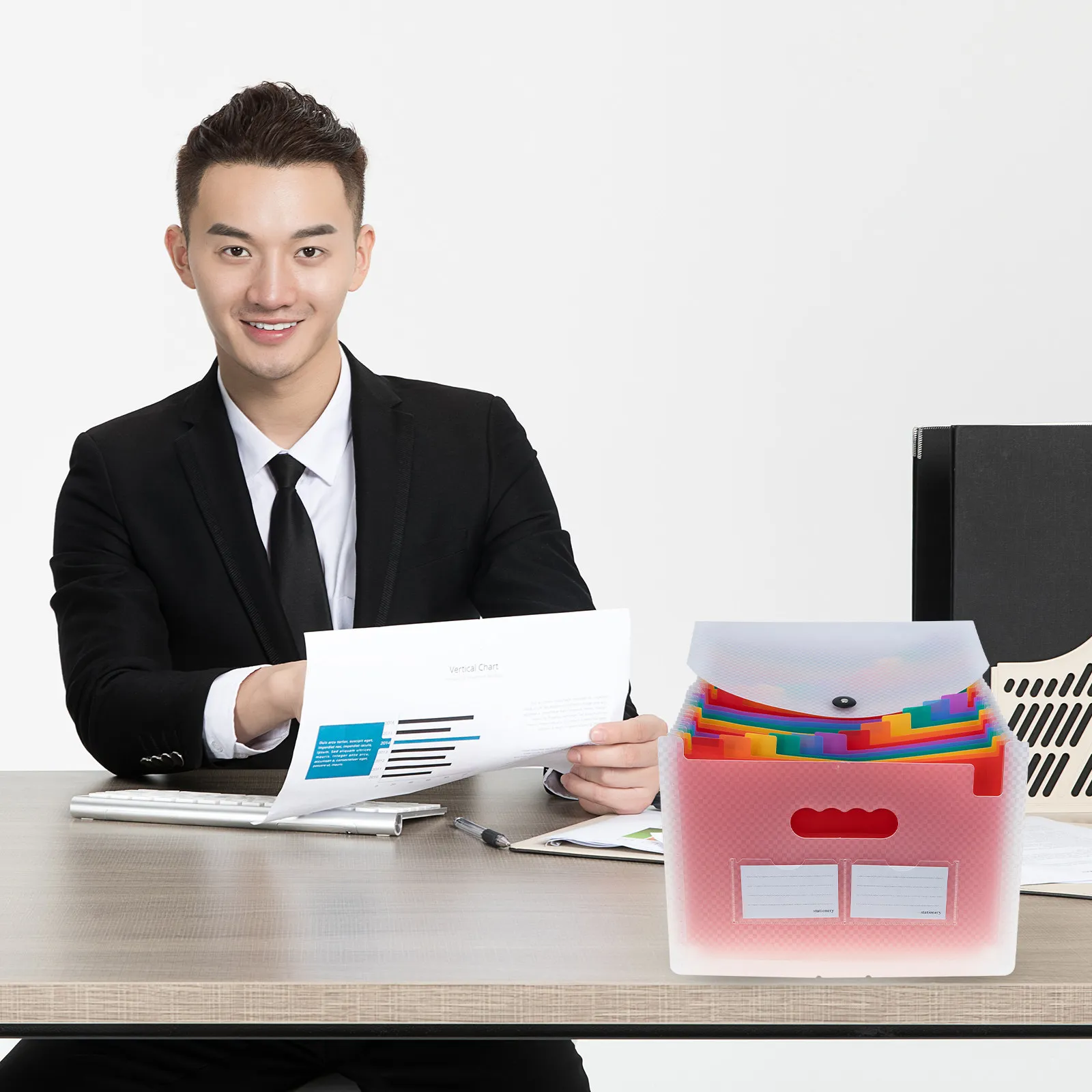 

Expanding File Folder Premium Quality Lightweight Portable Organizer for A4 Documents Office School Home Accordion File