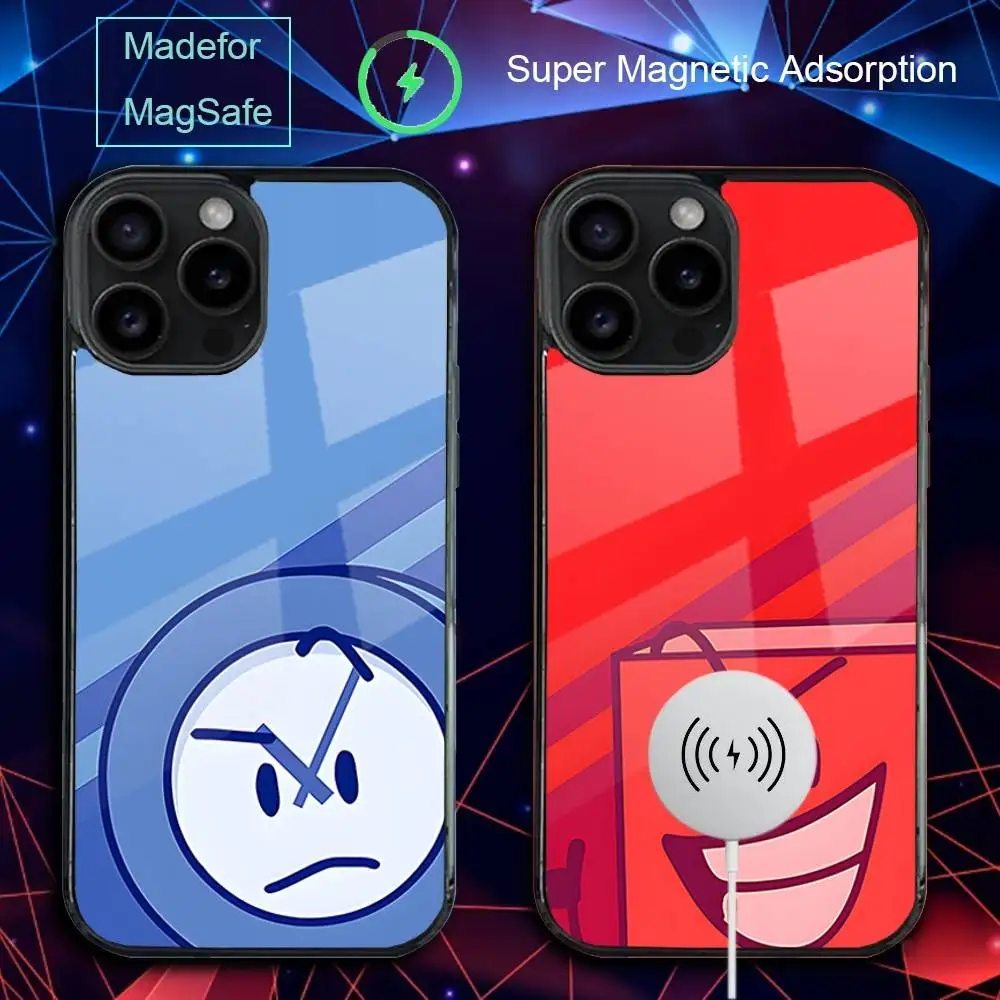

Чехол для телефона B-Battle for Dream Island для iPhone 17,16,15,14,13,12,11,Pro,Max,Plus,Mini,SE4,E с магнитной беспроводной зарядкой Magsafe