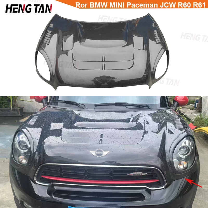 

for BMW Mini Paceman JCW R60 R61 2010-2016 car front carbon fiber engine hood ventilation and heat dissipation body kit