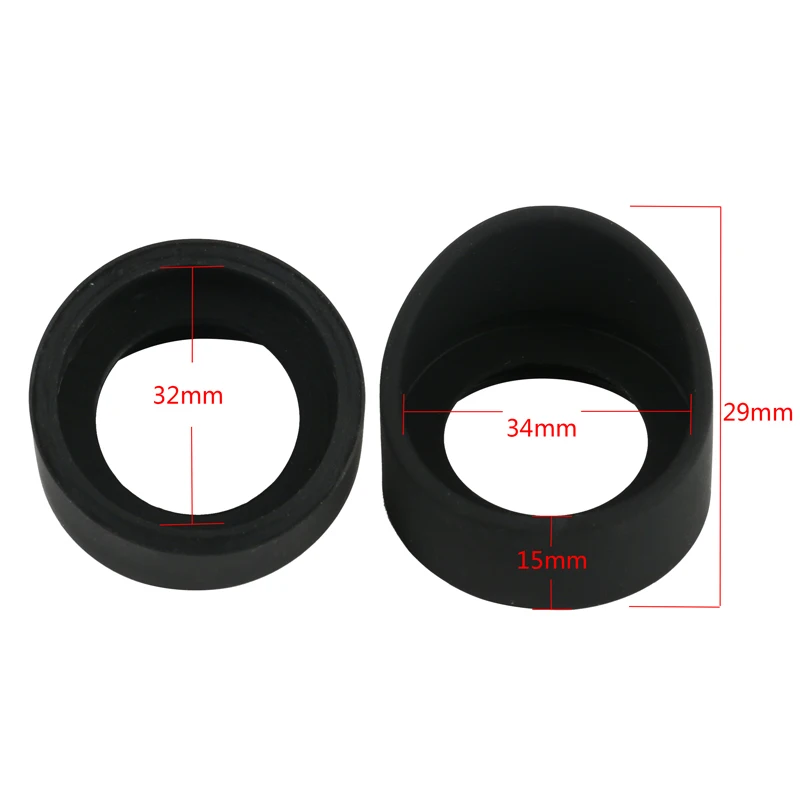 2Pcs/Set 34mm Diameter Rubber Eyepiece Cover Guards For Binocular Biological Stereo Microscope Telescope Monocular Binoculars