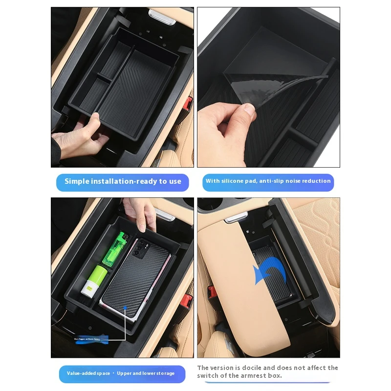 For Lantu Voyah Free 2024 New Model Special Support Box Storage Box Central Control Storage Box Interior ModificationAccessories