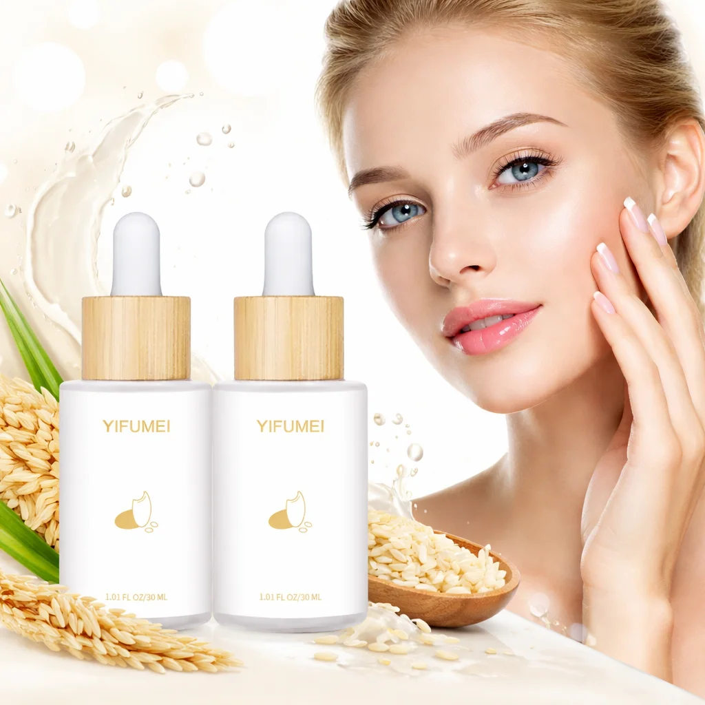 

Rice Face Serum Face Removing Large Pores Tightening Facial Pore Minimizing Essence Skin Care Beauty Firm skin Advanced Skincare