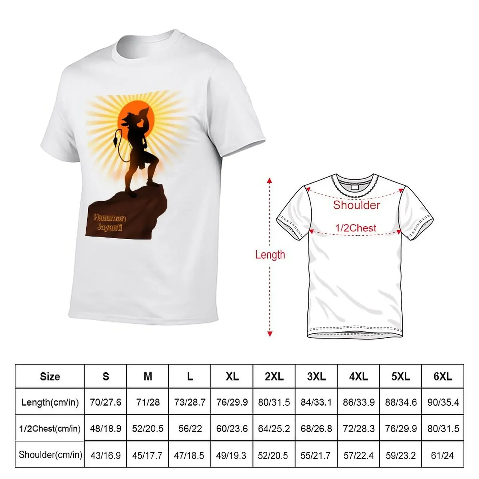 Hanuman T-Shirt summer tops kawaii clothes street wear man clothes funny t shirts for men