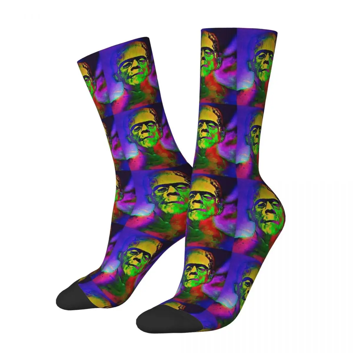 Frankenstein Halloween Horror Film Men Women Socks Cycling Novelty Spring Summer Autumn Winter Stockings Gift