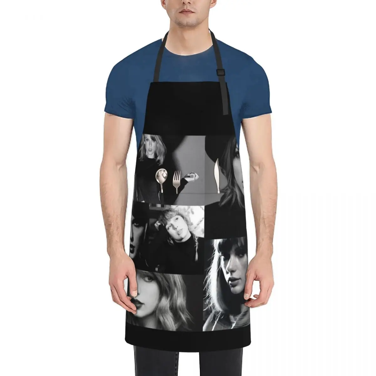 

T Queen S - Black and white Apron Kitchens Accessories Kitchen Man Kitchens Men Kitchen Apron