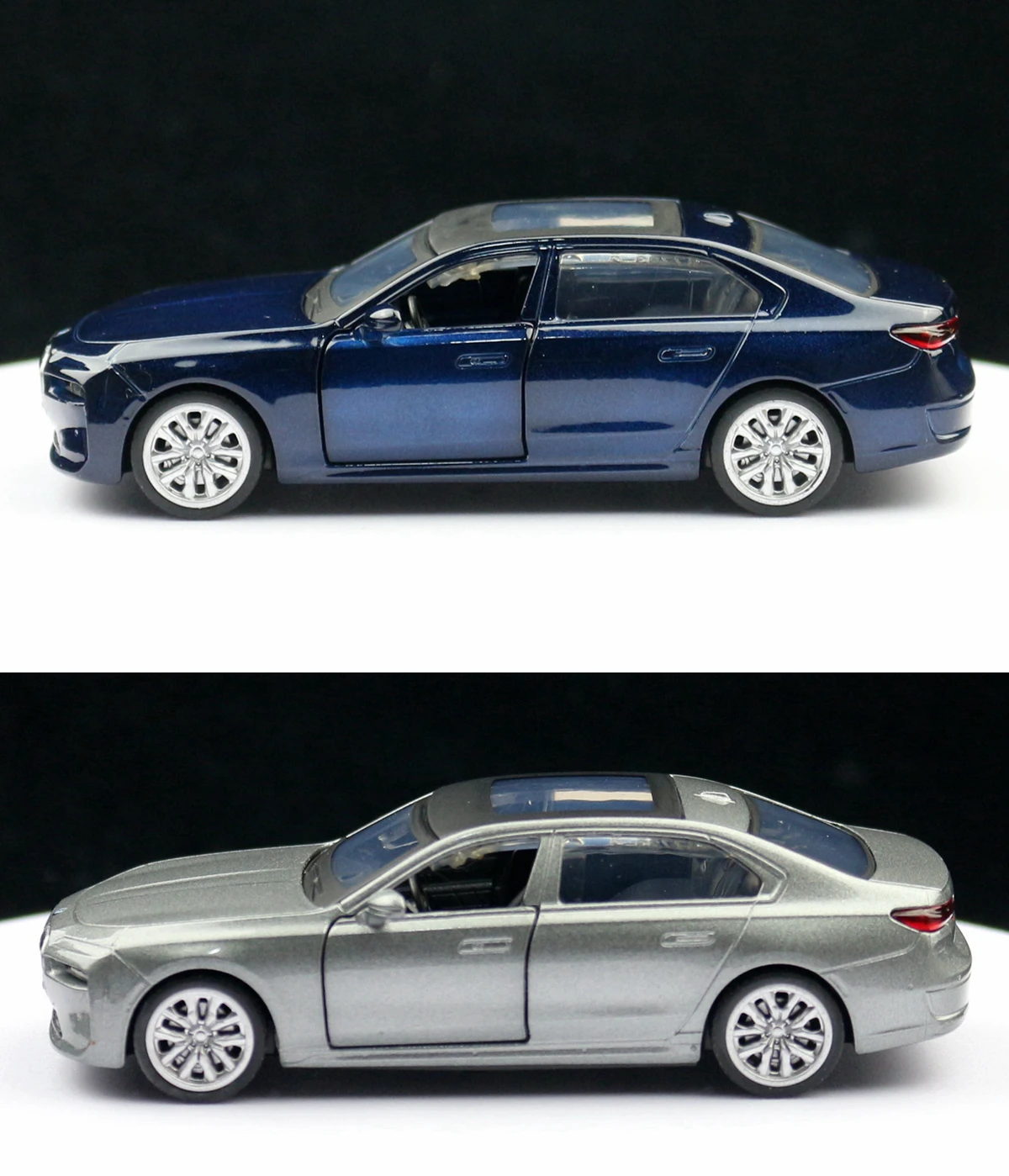 1/47 BMW I7 G70 Toy Car Model CCA Diecast Metal Miniature Pull 