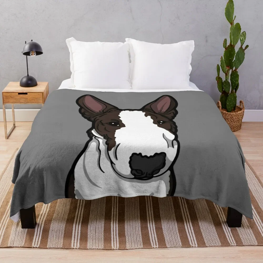 

Frank The English Bull Terrier Throw Blanket Stylish Couch Blanket for Home Living Room