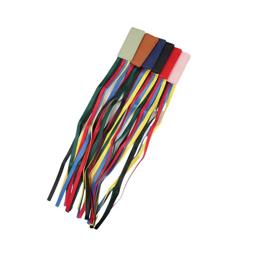 

Reading Bookmark Bookmark With Ribbons PU Leather Multi-color Corner Page Marker Handcrated Pagination Mark Book Paginator