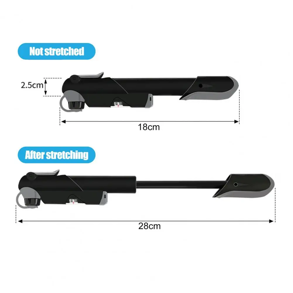 Bike Tire Pump Ergonomic Handle Bike Pump with Gauge for Labor-saving Inflation Portable 120psi Bicycle Tire Inflator Bike Pump