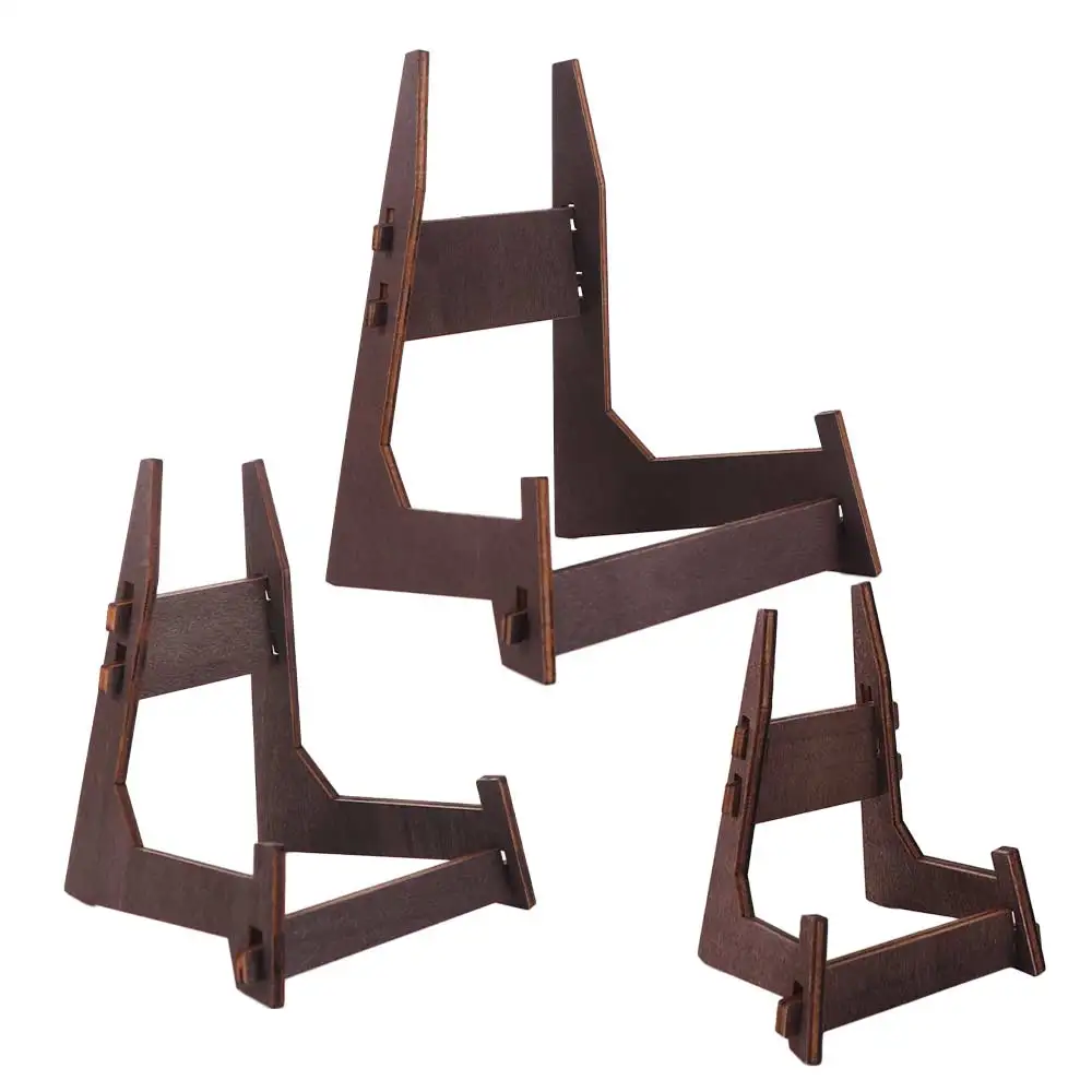 4.5/6/8 بوصة حامل عرض فني إطار صورة خشبي مضاد للانزلاق حامل عتيق متعدد الأغراض حامل عرض الكتب إطار الصورة