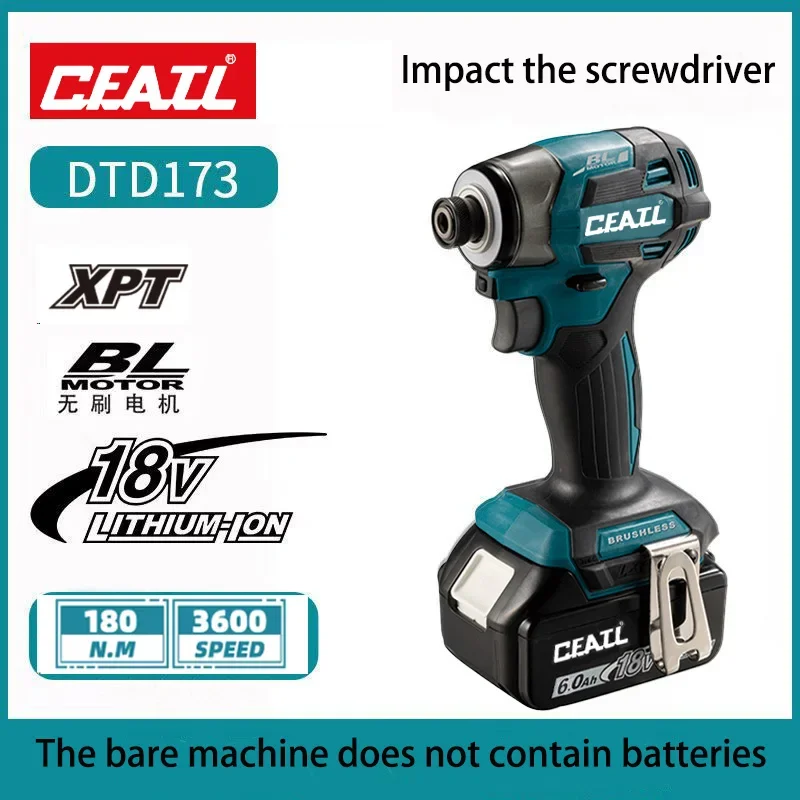 

️ DTD173 Brushless Electric Screwdriver Auto Repair Impact Screwdriver Batch 220N.m Electric Driver Tools