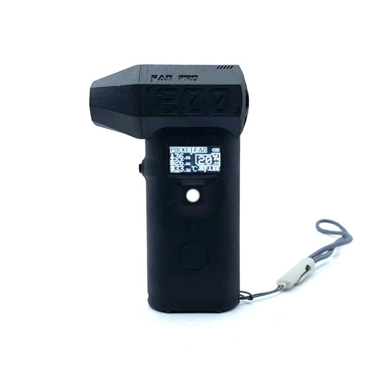 HHO-Mini Pocket Jetfan Mini Turbos Jet พัดลมรุนแรงพัดลม 130000RPM มอเตอร์ไร้แปรงจอแสดงผล OLED,200W