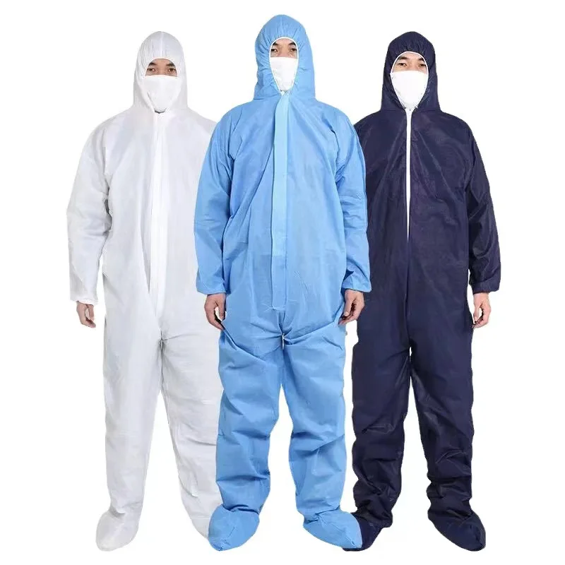 Disposable Sanitary Isolation Protection Jump Suit Work Safety Clothing Breathable Dustproof Sparying Paint Labour coverall Suit