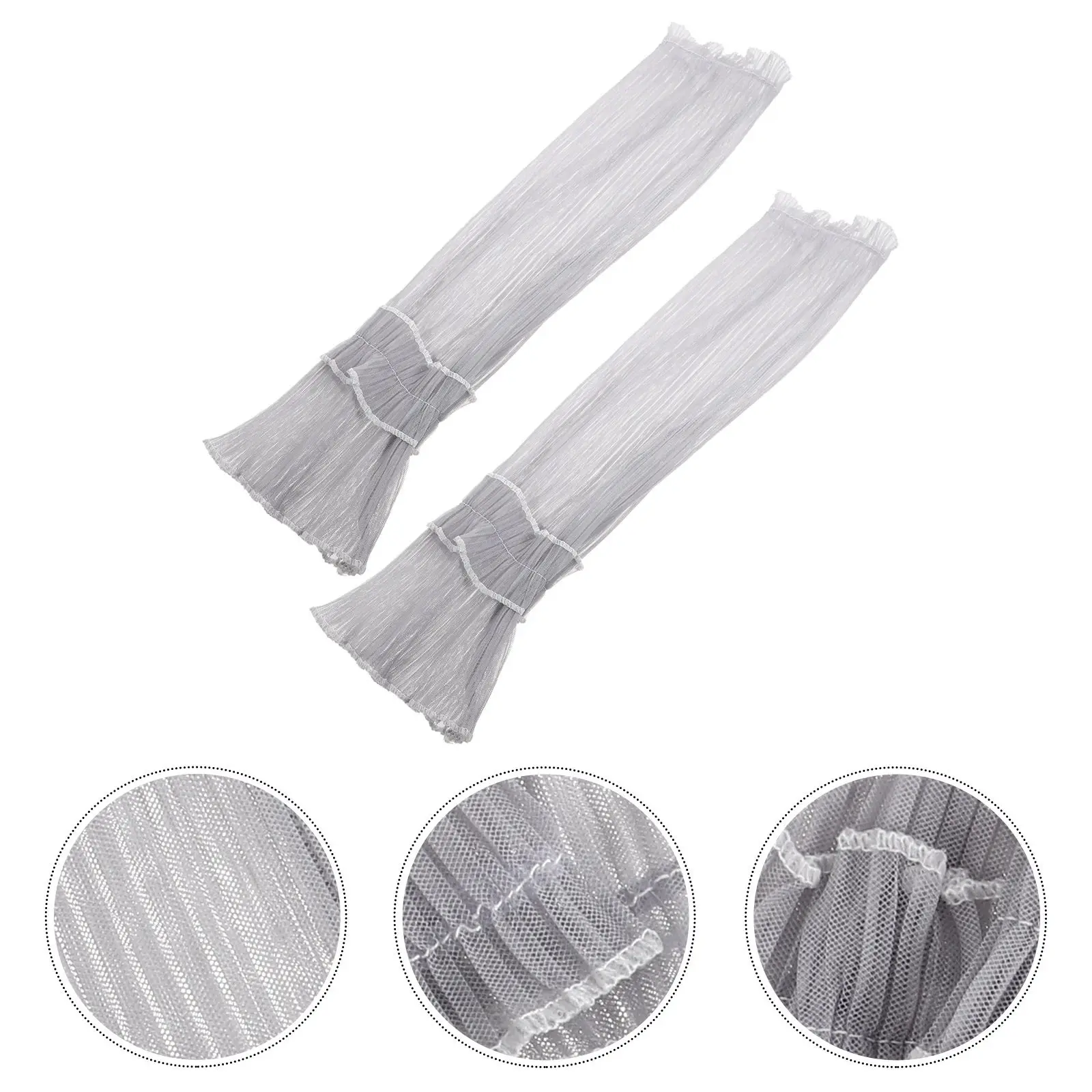 

1 пара солнцезащитных рукавов для защиты от ультрафиолета, охлаждающие, из ткани Ice Silk, дышащие, портативные, для занятий спортом на открытом воздухе, езды на велосипеде, пеших прогулок, вождения