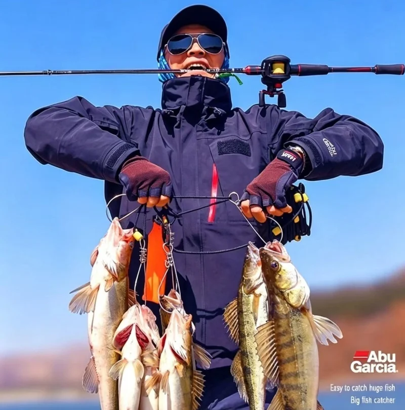 Neue ABU GARCIA Spinnrolle Salzwasser-Süßwasser-Angelrollen 16KG Max. Bremskraft Metallspule Links/Rechts Austauschbar – Detail 11