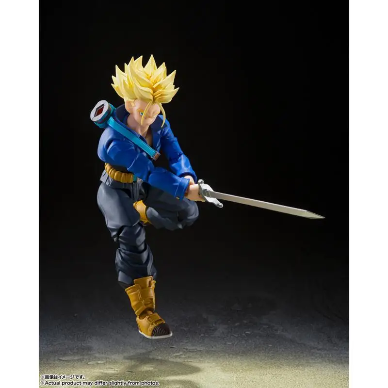 Bandai Dragon Ball Z S.h.figuarts Ssj Torankusu Super Saiyan Trunks The Boy From The Future Anime Figure Action Model Toys Gift