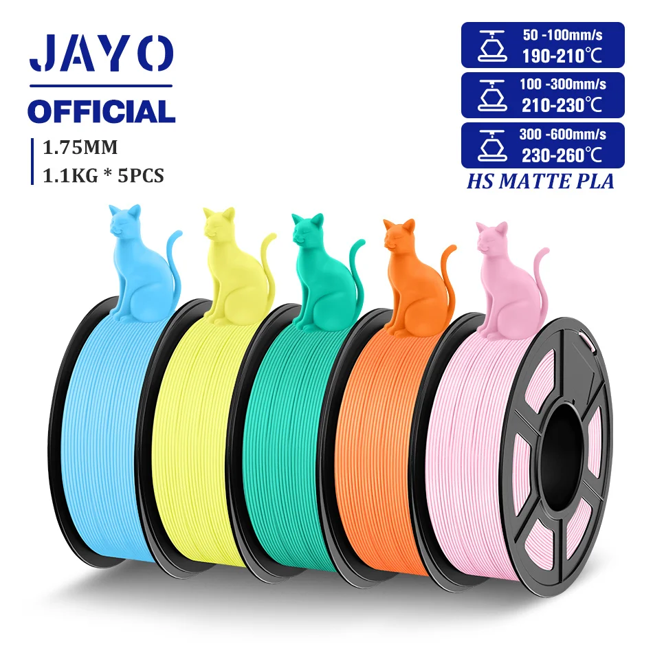 JAYO High Speed Matte PLA 5 packs (5.5kg).