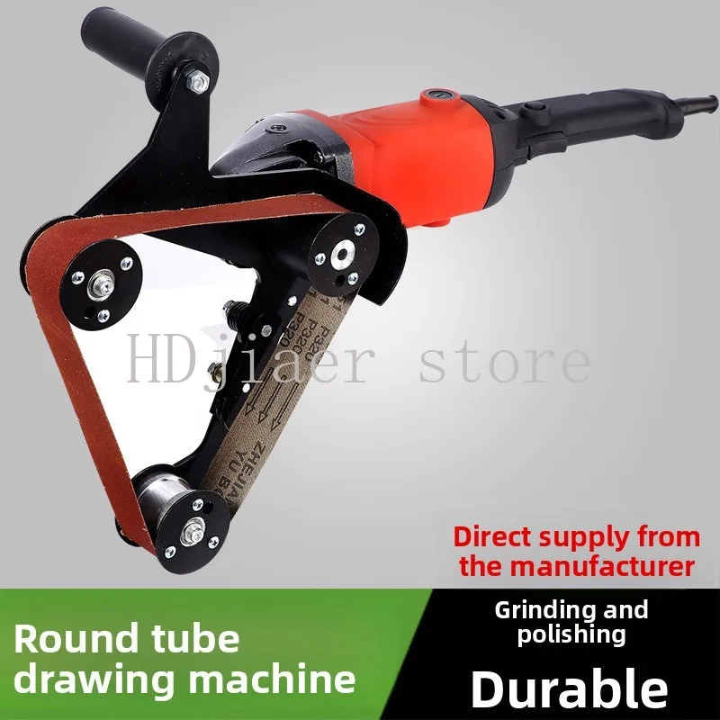 

Angle Grinder Belt Sander Attachment: Pipe Wire Drawing/Polishing Head - Convert Grinder to Sanding Machine