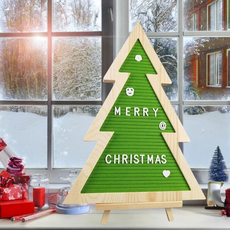 

1Set Christmas Tree Display Board Background Board Letter Message Board Christmas Can Be Placed Can Be Hung Decorations